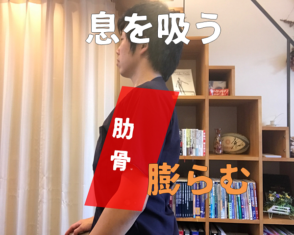 息を吸う