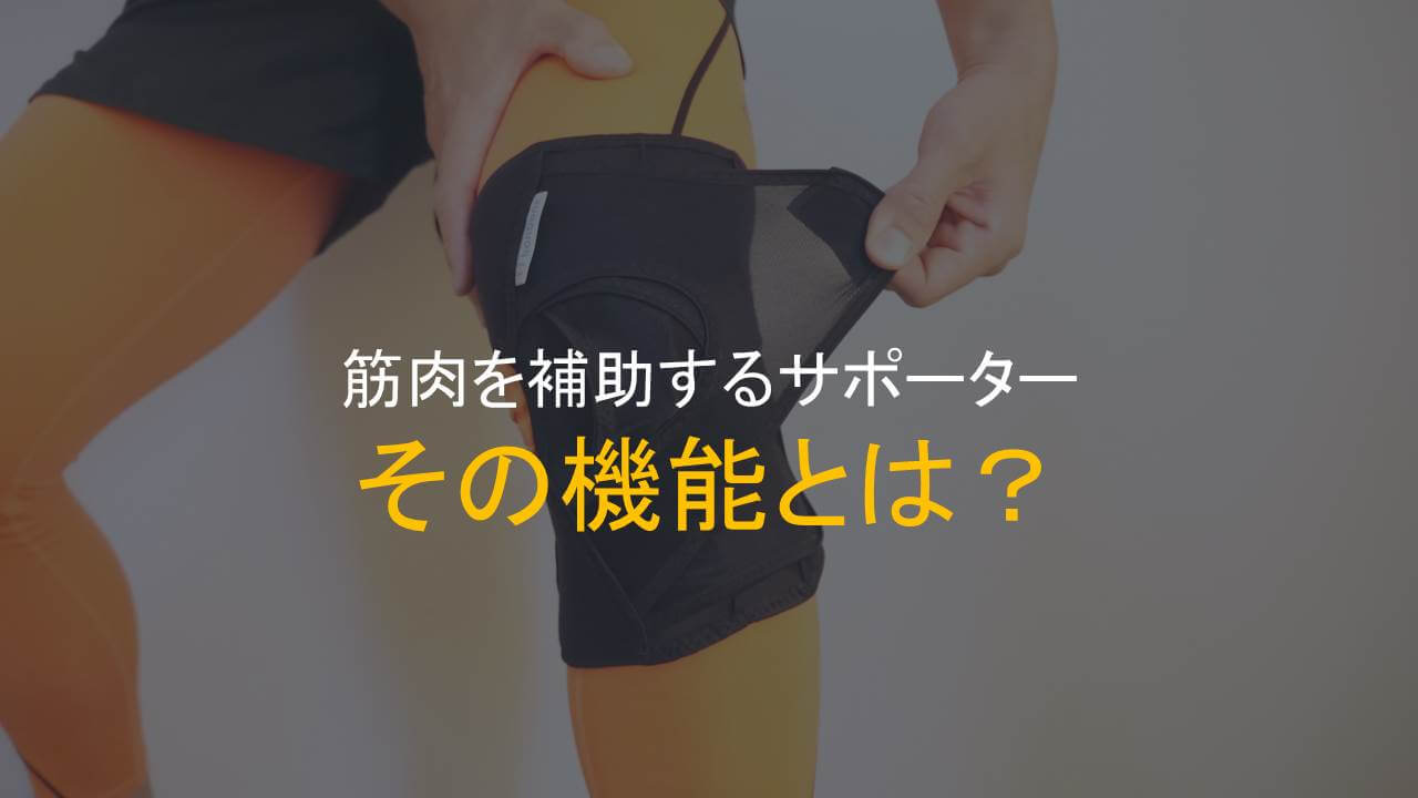 筋肉を補助するサポーターの機能アイキャッチ